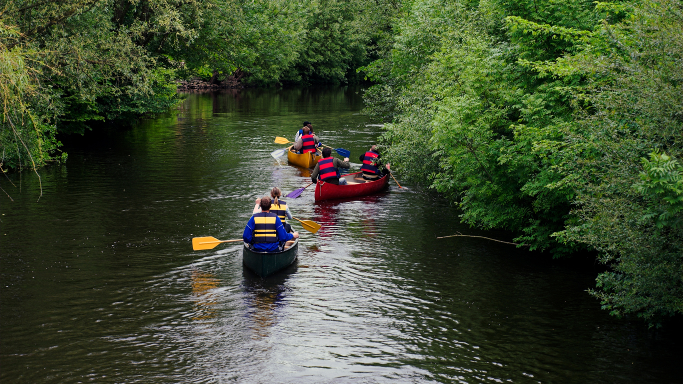 Cub Scouts canoeing adventure